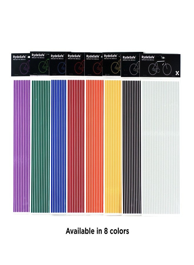 RydeSafe Reflective Decals 3/16" Pinstripes Kit Jumbo, Blue - Image 2