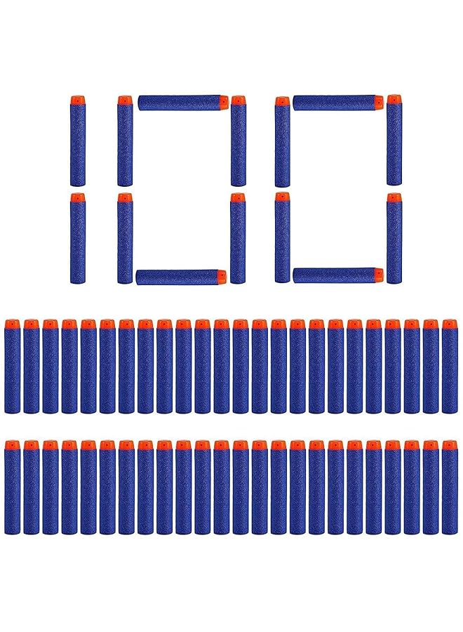 Mumoo Bear 7.2Cm Refill Foam Bullet Darts For N Strike Elite Series Blasters Kid Toy Gun (100Pcs Blue) - Image 1