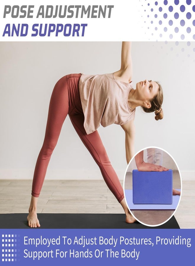 biguphate Yoga Block 9x6x4 inches - Premium EVA Foam for Yoga, Pilates, Meditation, and Stretching（Slate Blue） - Image 4