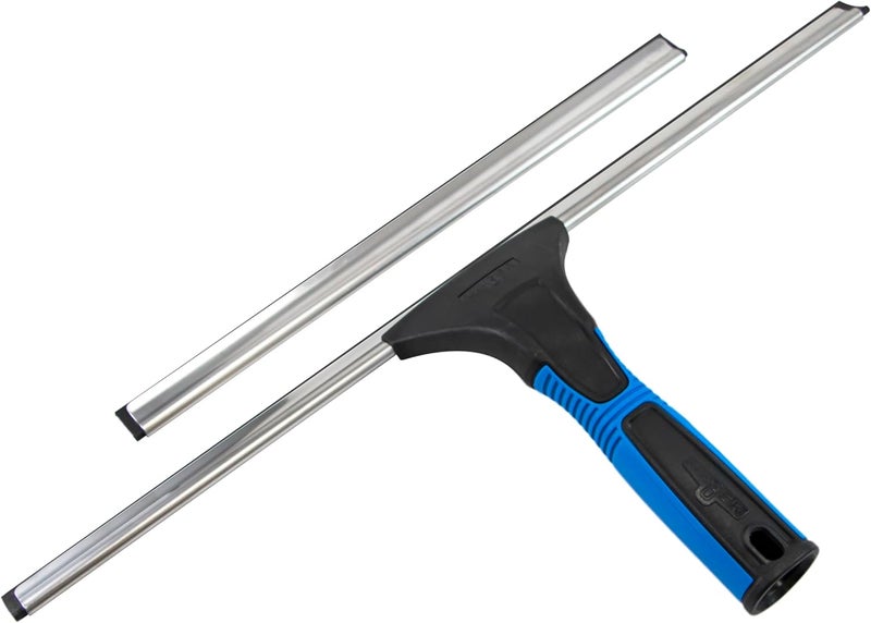 Unger Professional 18” EZ Change Window & Glass Cleaning Squeegee - Cleaning Supplies, Squeegee for Window Cleaning, Streak Free Results, Clean Large and Small Windows, with 12" Channel - Image 1