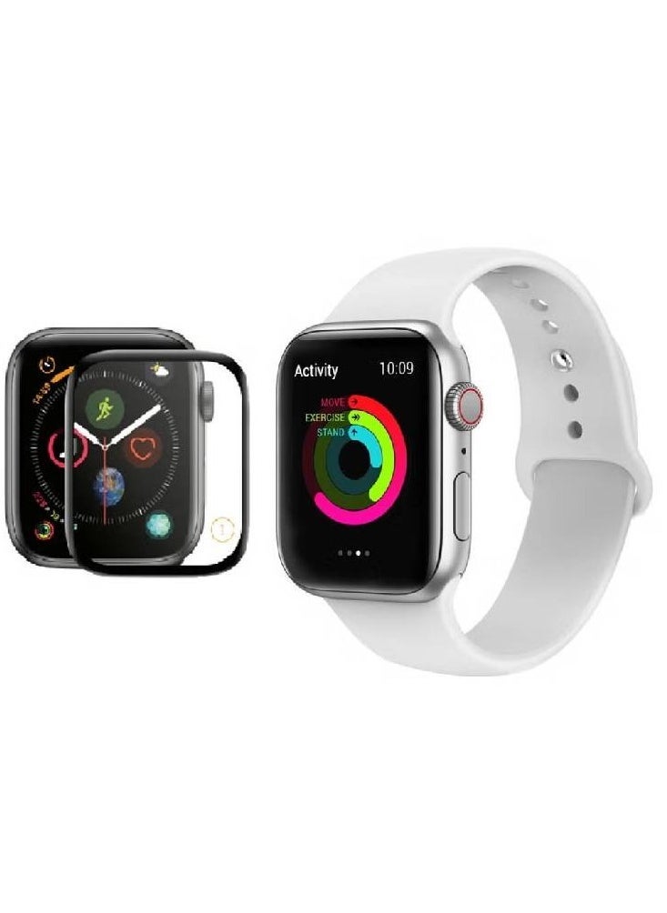 Generic Replacement Band with 3D Glass for Apple Watch Series 3/4/5/6 40mm  - Image 1