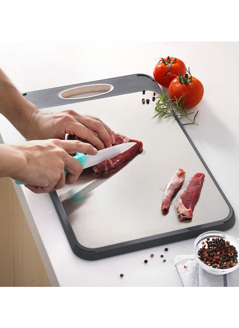 Cuken - Cutting Board, Food, Grade Rice Husk Fiber Chopping Board with Wheat Straw Pp, Double-Side Using, Easy - Image 1