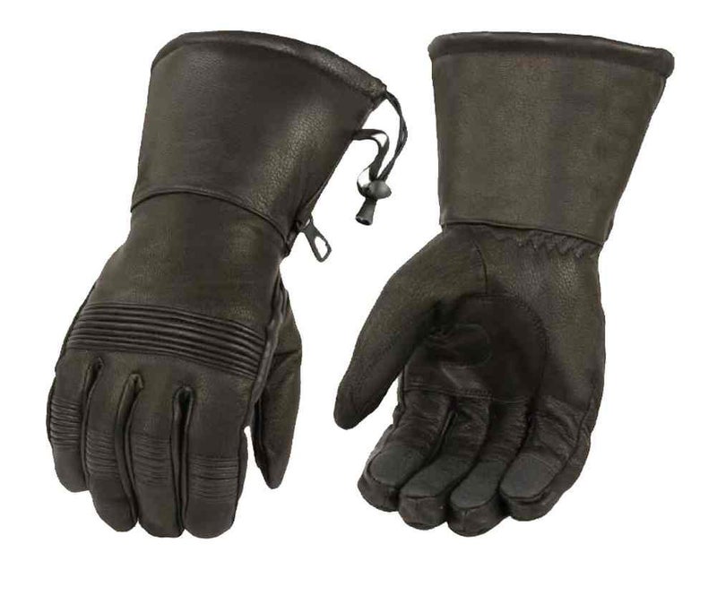 Milwaukee Leather Men's Premium Leather Waterproof Gauntlet Gloves SH294 (X-Large) - Image 2