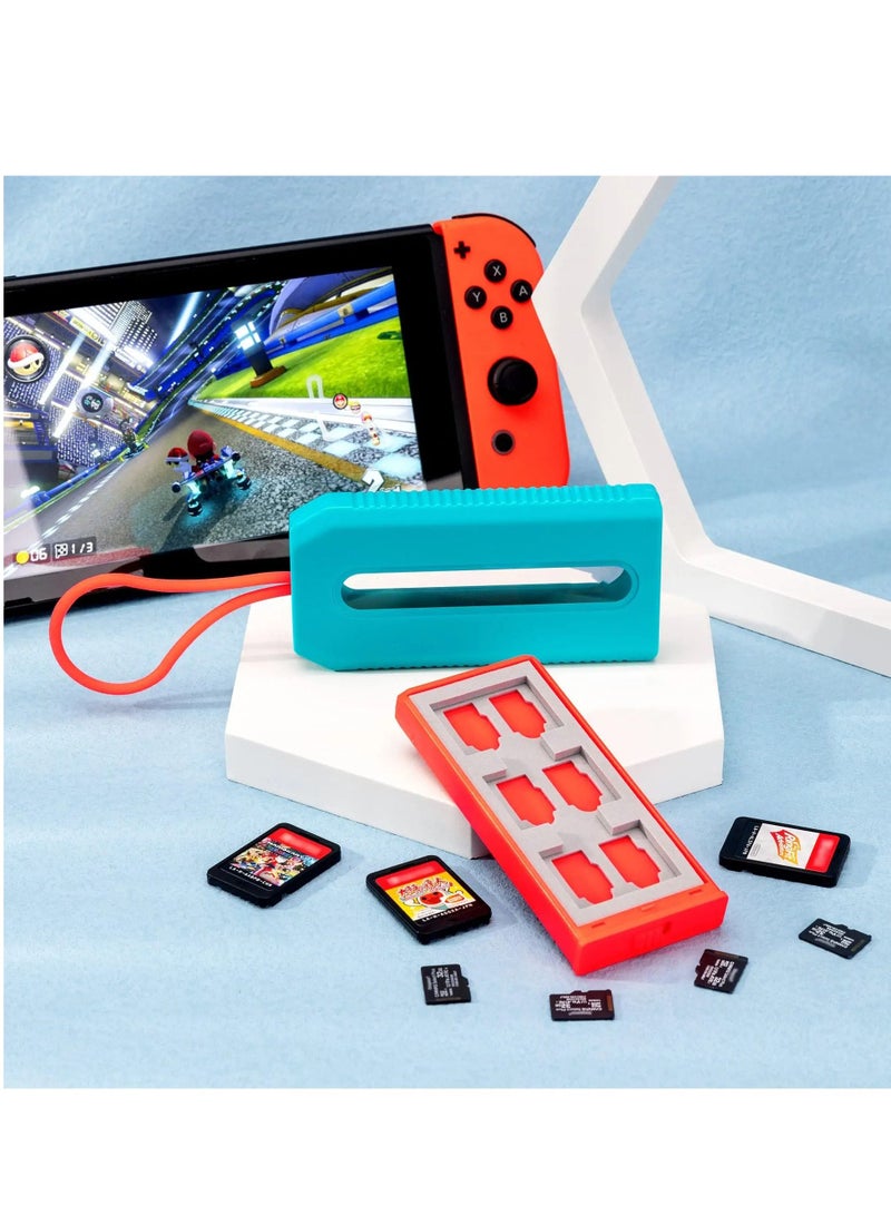 Y&D (NOT FIT SD Card) Switch Game Card Case for 6 Nintendo Games and 12 Micro Cards, Water-Resistant Anti-Shock Box, Portable Storage Holder ​for or PS Vita  - Image 5