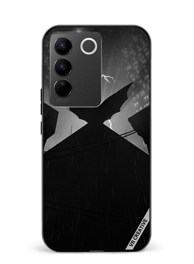 Protective Case Cover For Vivo V27 Pro Batman Amoled Design Multicolour