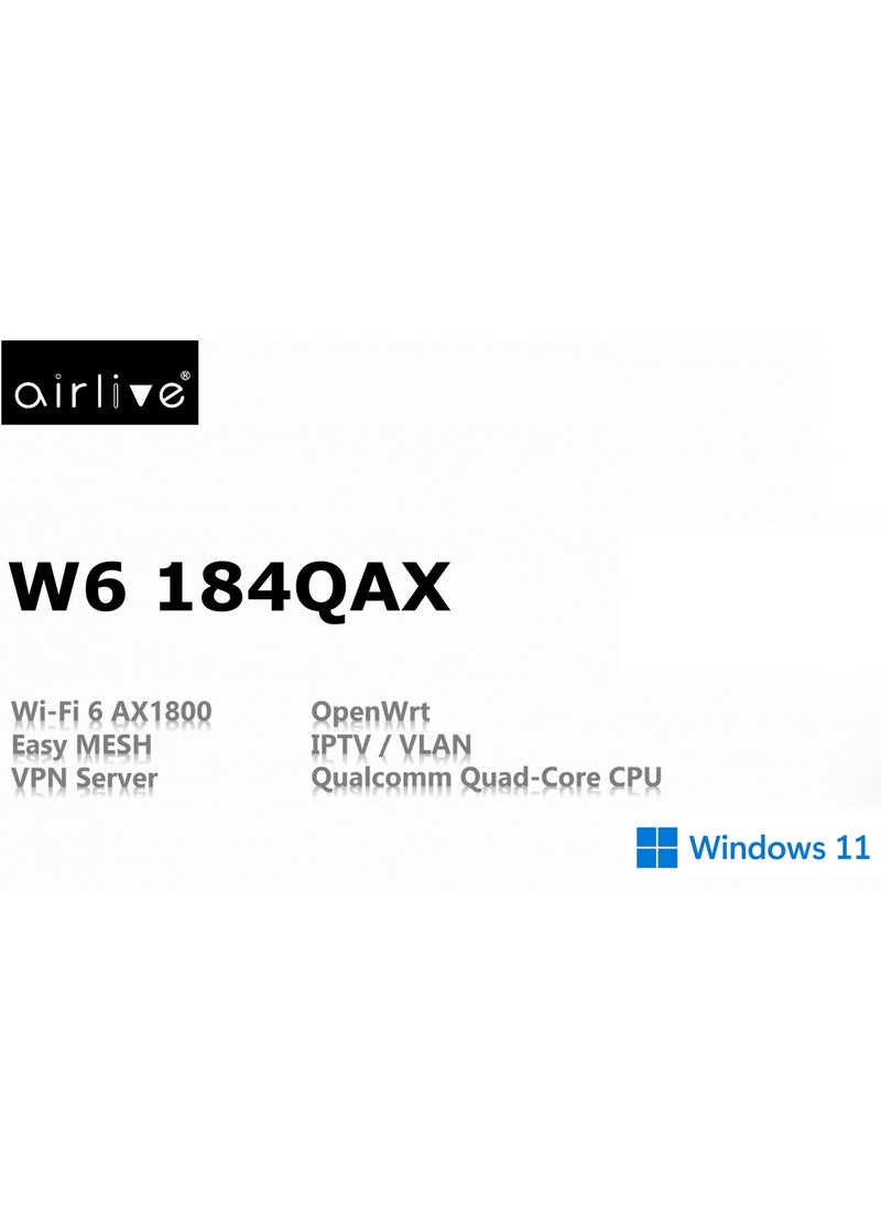 airlive - AirLive Access point  W6184QAX Business VPN the company network is distributed , Simply connect to the corporate SSID and get access to the VPN ( black) - Image 1