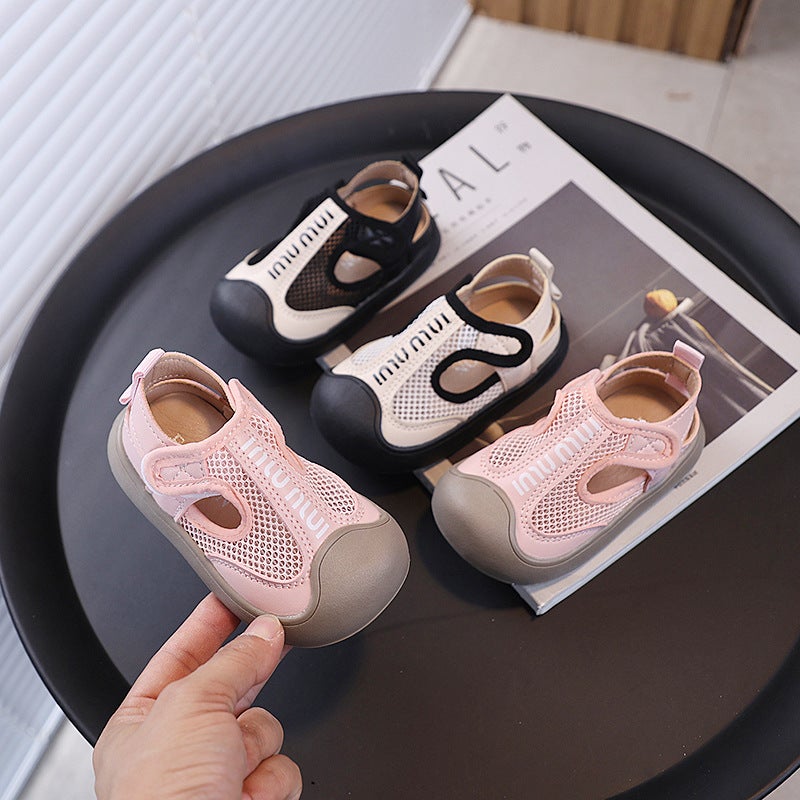 Summer Baby Sandals Baotou 1-6 Years Old 3 Soft Sole Non-Slip Anti-Fall Girls Baby Toddler Shoes Boys 0 Breathable - Image 3