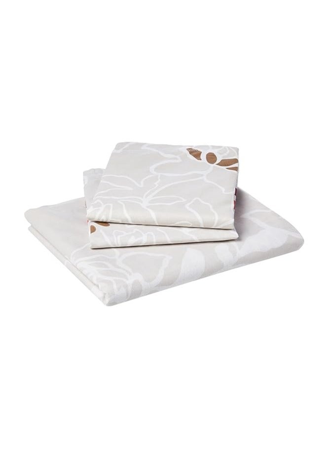 Story at Home Story At Home 186 Tc 100% Cotton Flat Double Bedsheet With 2 Pillow Cover, Multicolor, 235 X 270 cm  - Image 1