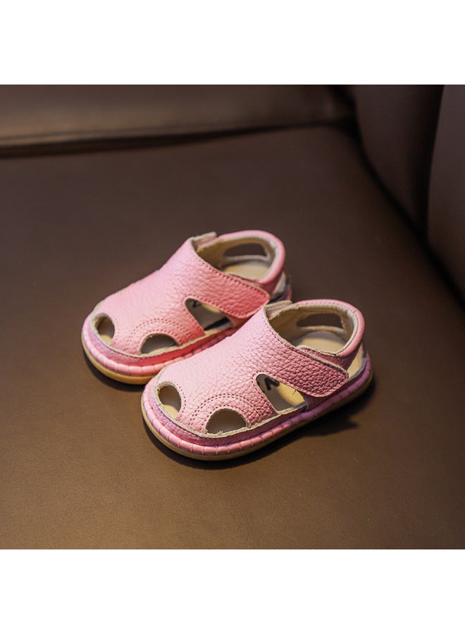 Summer New Baby Sandals 0-3 Years Old Boys' Toddler Shoes Soft Sole Female Baby Breathable Velcro Beach Shoes
