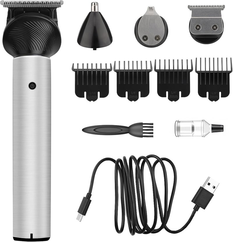 3in1 Beard Trimmer Professional Hair Clippers Cordless Men Nose Ear Trimmer Electric Shaver Razor Mens Grooming Kit with 4 Precision Combs