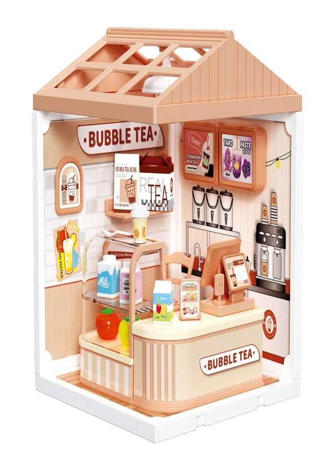 Disila Traders DIY Bubble Tea Shop Toy with for Kids | Pretend Play Beverage Stall Set with Accessories | Role Play Educational Toy Gift | Age 3 Years and Above | Indoor Play Fun - Image 1