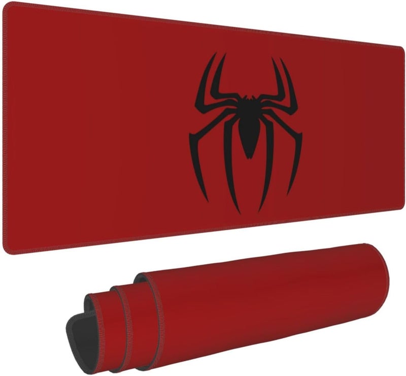 Keebik Gaming Mouse Pad, Spider Red Pattern Mouse Pad 11.8x23.6Inch Large Extended Computer Mouse Mat Keyboard Full Desk Mousepad for Gaming, Office, Home - Image 1