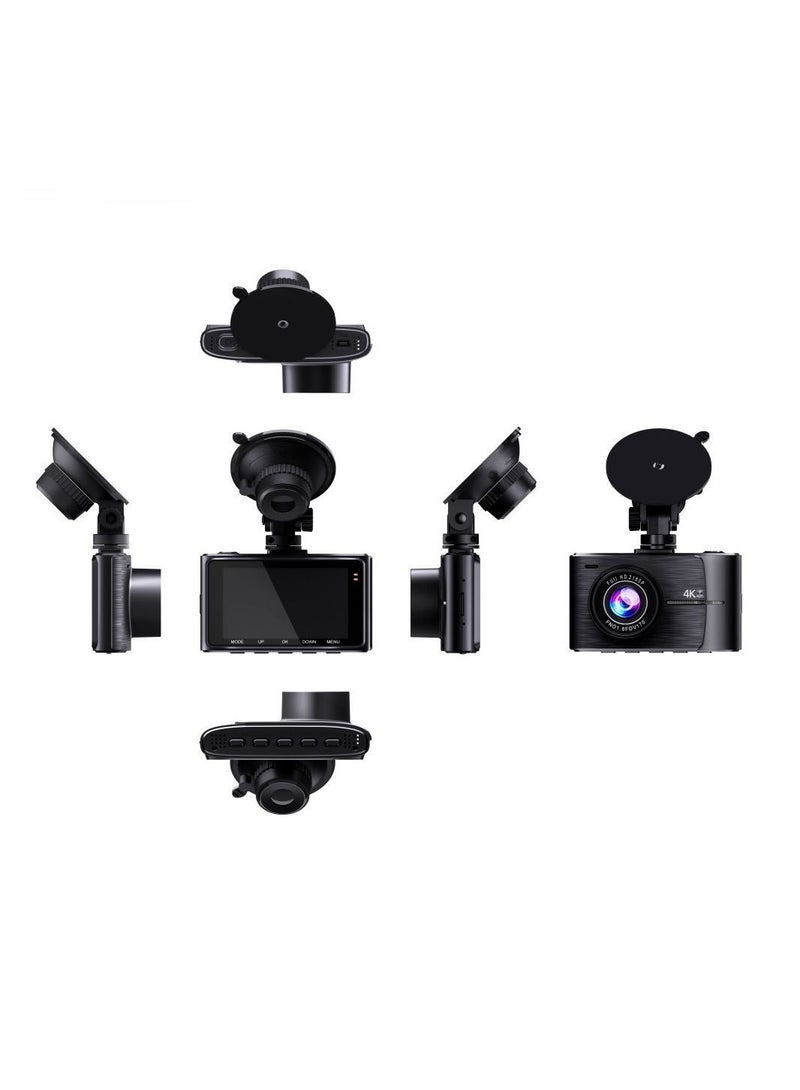 Generic 4K Dash Cam 2160P Built-in GPS/WiFi Dual Dash Cam for Car, 24H Parking Auto Drive Vehicle Video Recorder Car Registrar Dual Lens  - Image 5