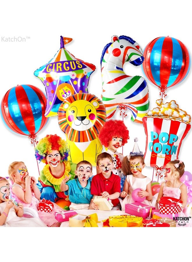 KatchOn, Circus Balloons for Carnival Decorations - Pack of 6 | Carnival Balloons for Carnival Party Decorations | Popcorn balloons, Circus Theme Party decorations - Image 4