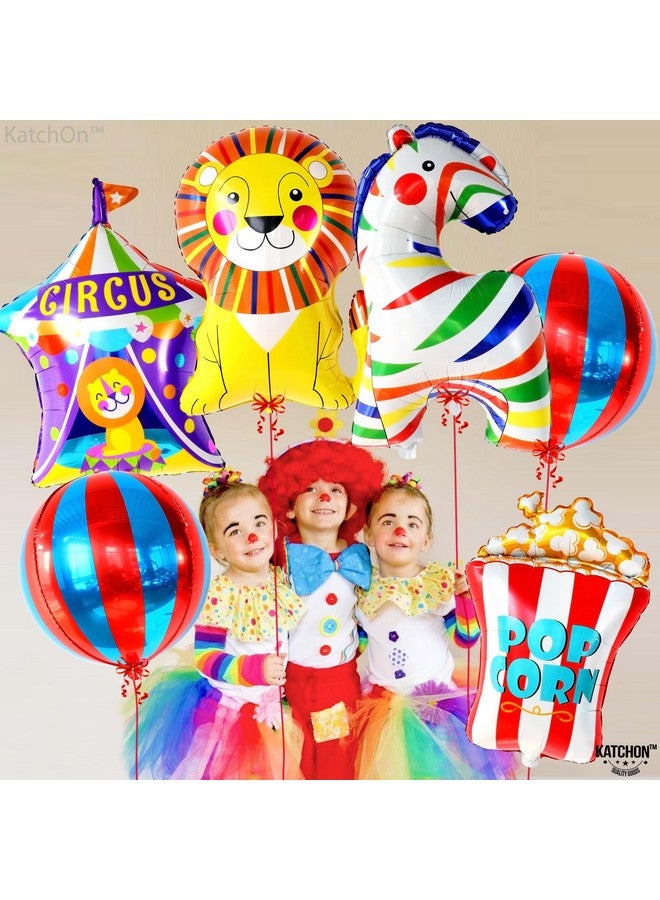 KatchOn, Circus Balloons for Carnival Decorations - Pack of 6 | Carnival Balloons for Carnival Party Decorations | Popcorn balloons, Circus Theme Party decorations - Image 5
