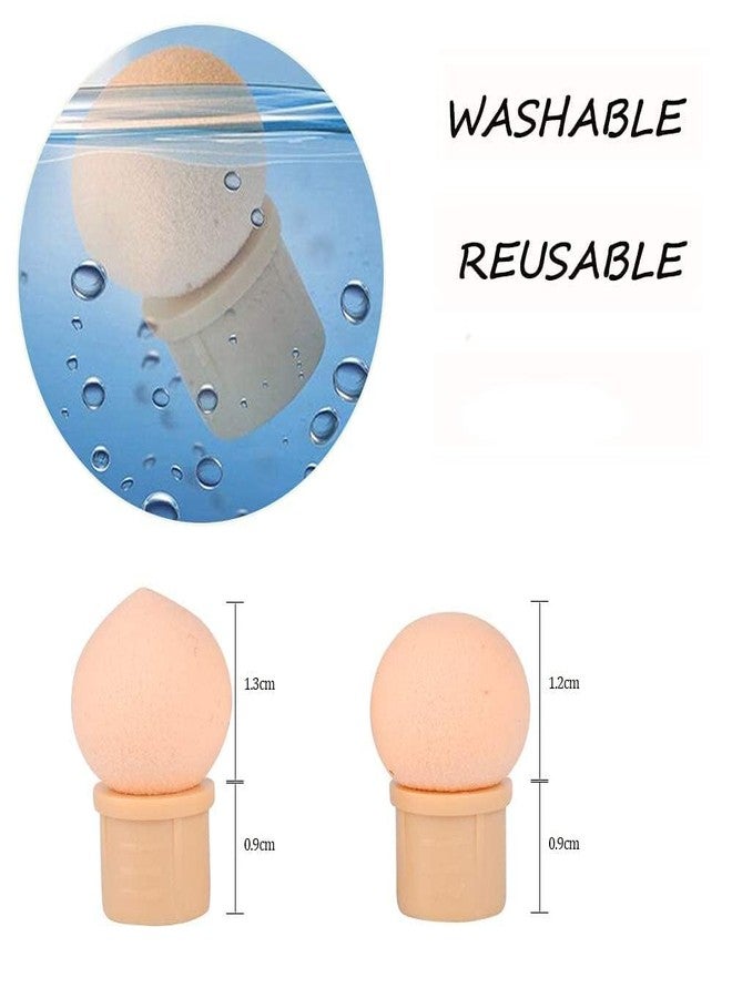 B-LADY قلم إسفنجي مزدوج الرأس من بي-ليدي® لتزيين الأظافر مع 4 رؤوس إسفنجية بديلة | أداة تدرج الألوان وختم الأظافر لفن الأظافر متعدد الألوان | قابل للغسل وإعادة الاستخدام - Image 4