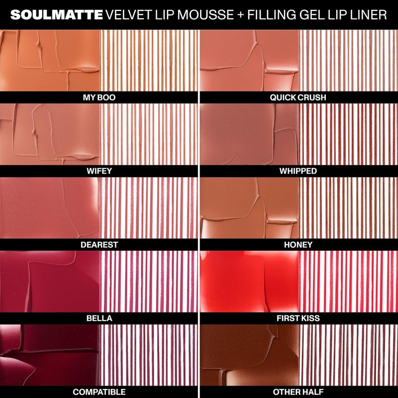 Morphe Soulmatte Velvet Lip Mousse - Air-Whipped Matte Lipstick for Women with Vitamin E to Hydrate, Soften & Smooth - Provides Long Lasting & Velvety Formula - Whipped (0.13 Fl Oz) - Image 5