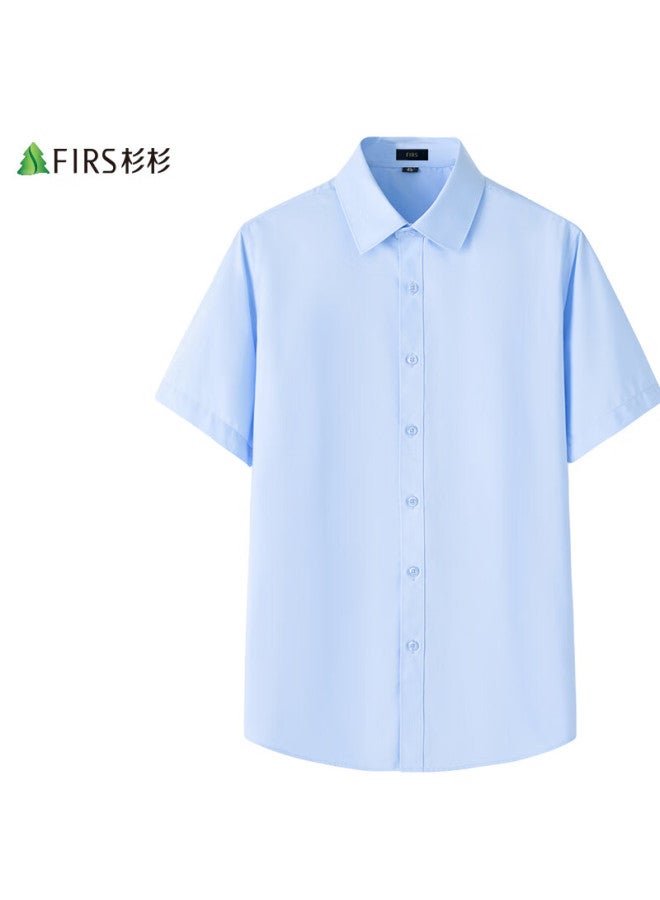 Firs Men's Wrinkle-free Short Sleeve Shirt With Modal, Business Casual Dress Shirt For Men - Image 1