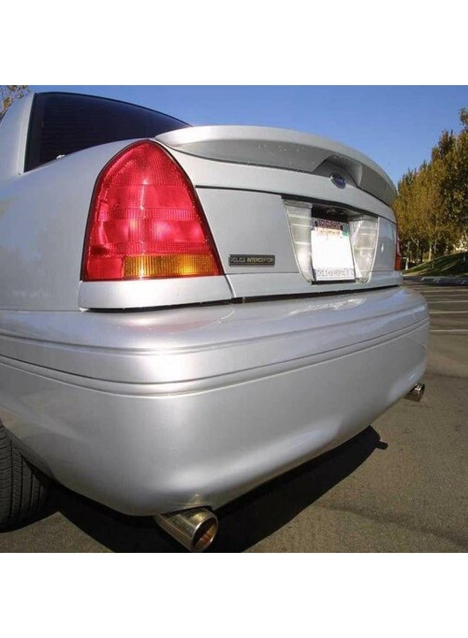 Rear Trunk Spoiler for Ford Crown Victoria and Mercury Grand Marquis 1998-2013 White Aerodynamic Design Easy Installation - Image 1