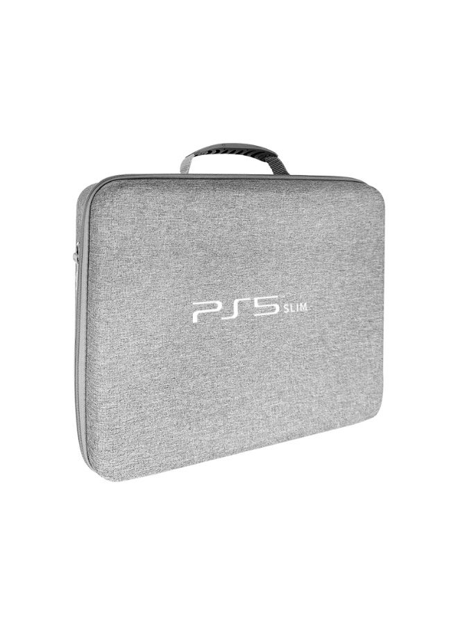 Meetion New PS5 Slim Carrying Case for PS5 Slim, Protective Hard Shell Console Case - Travel Storage Bag for Playstation 5 Digital Edition with Customizable Interior for PS5 Slim Game Consoles/Controllers/Headset (Gray) - Image 4