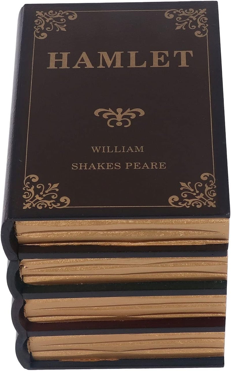 Decorative Vintage Book Shaped Trinket Storage Box, Torage Function Density Board Decorative Book Notebook Model for Room Bedroom Library Decor (Small) - Image 2
