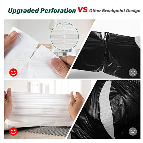 Inwaysin 4-6 Gallon Small Trash Bags Biodegradable 180 Counts, Ultra Thick & Strong 4 Gallon Trash Bag, Unscented Small Garbage Bags, Easy Tearing Waste Basket Liners for Bathroom, Bedroom, Office - Image 4
