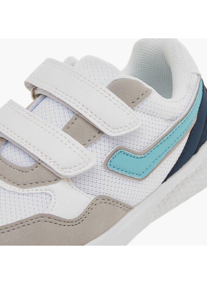 LBL by Shoexpress Boys Colourblock Sneakers with Hook and Loop Closure  - Image 4
