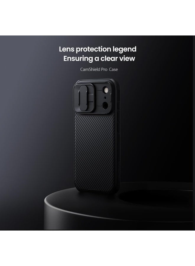 Nillkin Case for Iphone 17 Pro 2025 CamShield case Protective Cover with Camera Protector Hard PC Ultra Thin Anti-Scratch Phone Black Case For Iphone 17 Pro Black - Image 2