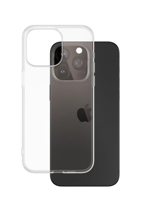 iPhone 12 / iPhone 12 Pro Clear Case Soft Flexible Silicone TPU Shockproof Transparent Rubber Back Cover (iPhone 12 / iPhone 12 Pro, Clear)