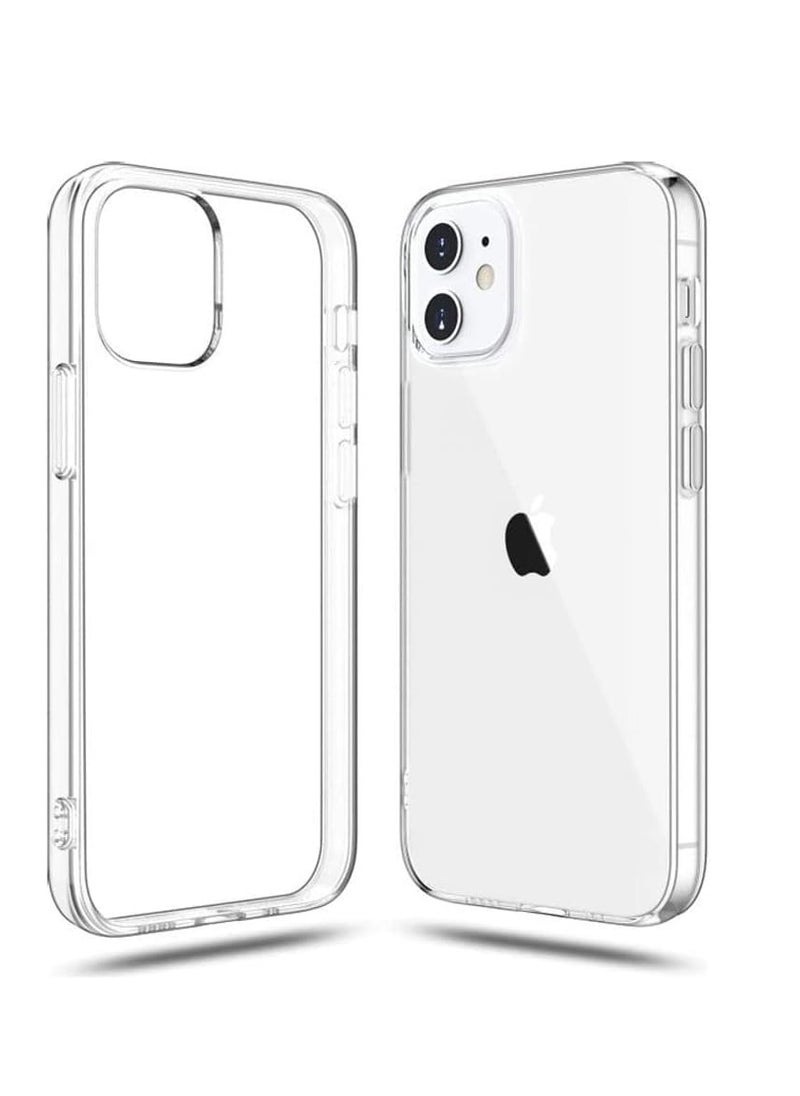 Generic - iPhone 12 / iPhone 12 Pro Clear Case Soft Flexible Silicone TPU Shockproof Transparent Rubber Back Cover (iPhone 12 / iPhone 12 Pro, Clear) - Image 1
