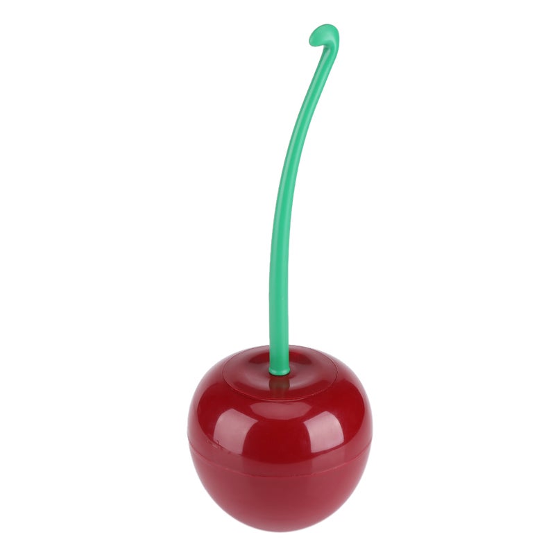 Cherry - Shape Cleaning Toliet Brush Holder Standing Set Lavatory Bathroom Tool - Image 2