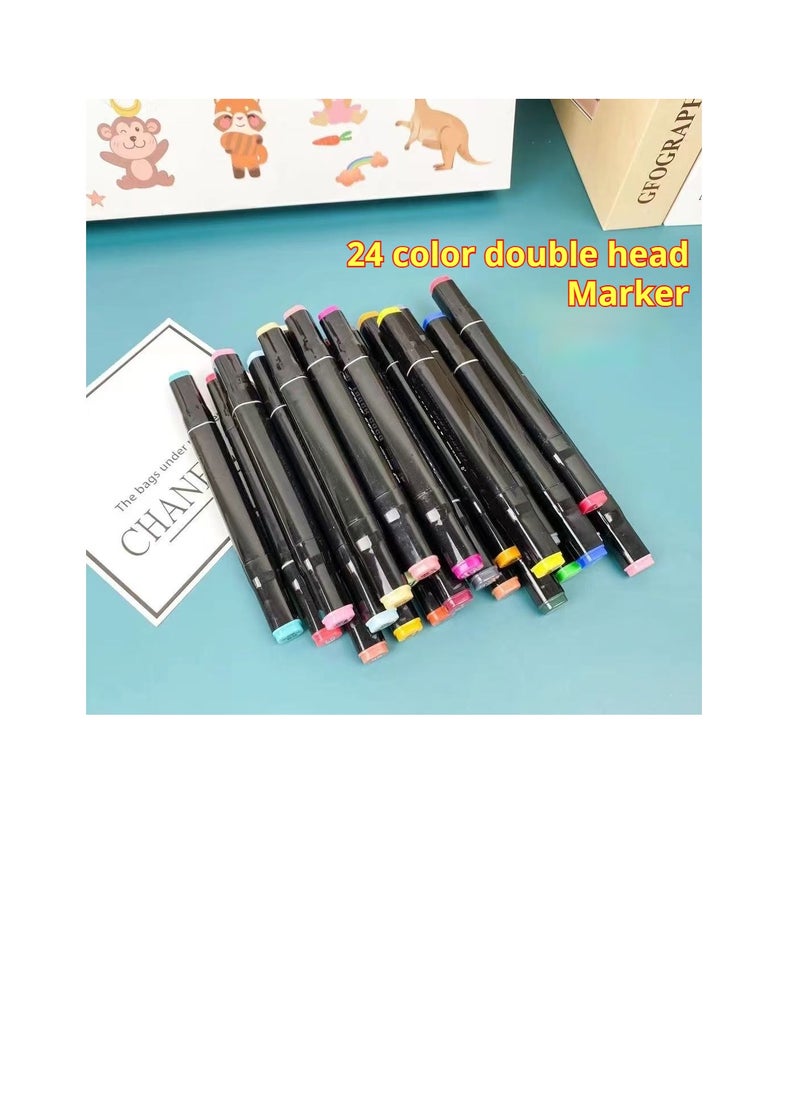 24 color double-sided marker pen, multi-color children's color marker pen, double headed - pzsku/ZB275A138141B1A1D9257Z/45/_/1735958586/2603c706-6633-4d8c-83ac-a9a14ccc6899