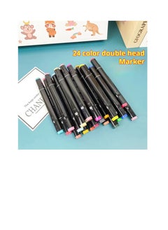 Generic 24 color double-sided marker pen, multi-color children's color marker pen, double headed  - Image 2