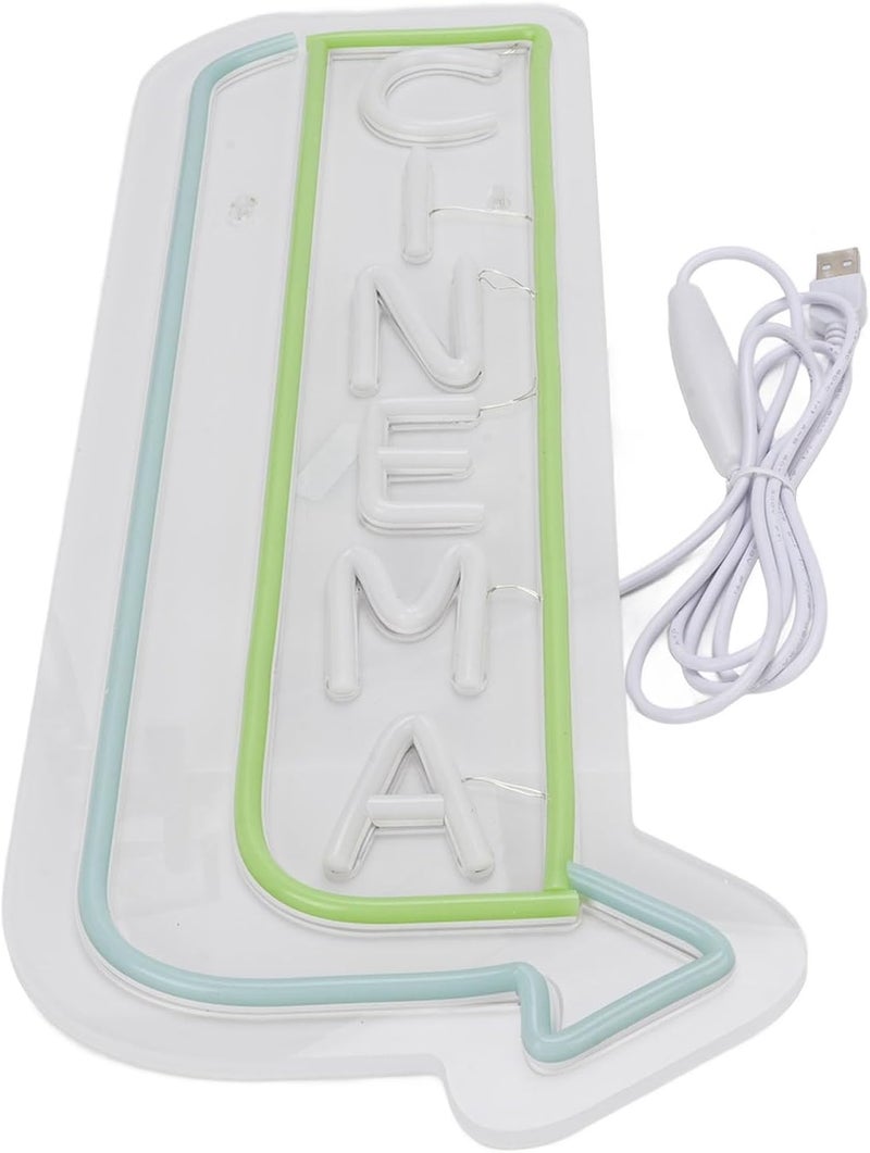 Cinema Sign LED Dimmable Arrowhead Letter Light, Acrylic, Energy Saving, Multi - Color - Retro Design, Bright Vivid Colors, Ideal for Movie Rooms and Theaters - Image 5