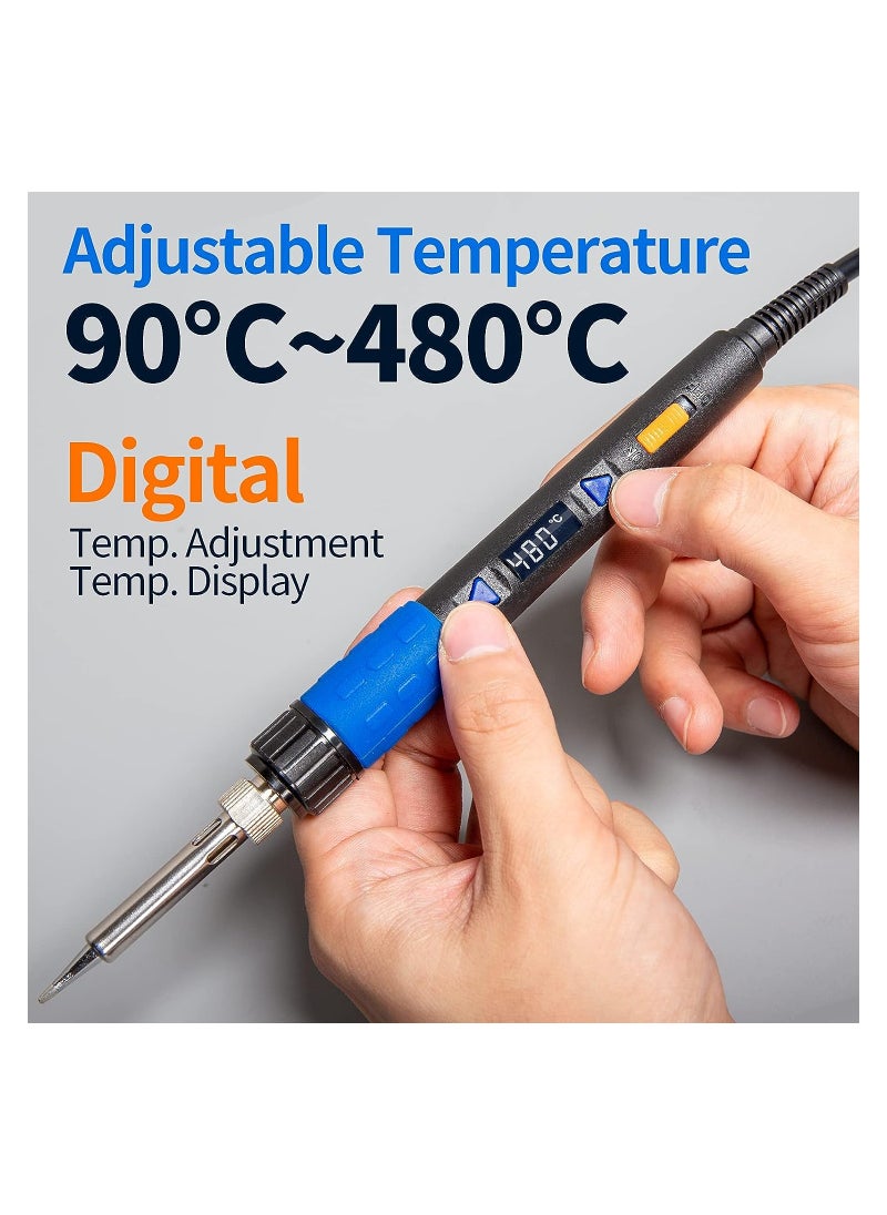 Yihua - YIHUA 928D-III 65W 90W 110W digital display multiple function soldering iron tool temperature control electric soldering iron - Image 1