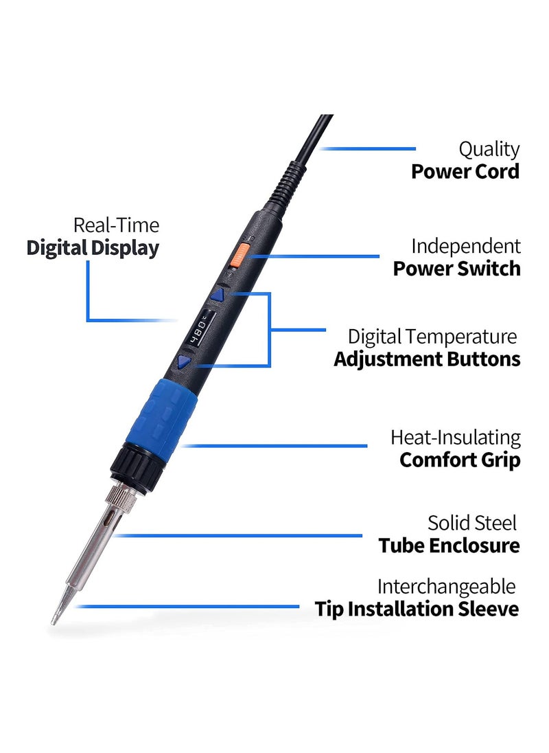 Yihua - YIHUA 928D-III 65W 90W 110W digital display multiple function soldering iron tool temperature control electric soldering iron - Image 1