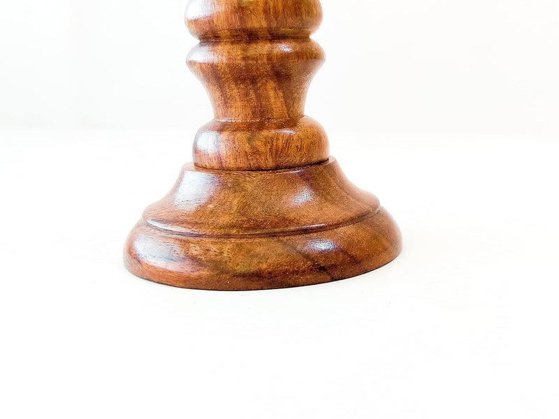 Jumbo Crafts Handmade Wooden Candle Holder Stand for Home Decor Decorative Tealight Gifts Item for Home Decor Brown - Image 4