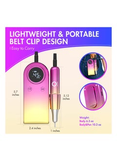 ASIV Electric Nail Drill 45000RPM High Speed Professional Portable Nail File Kit for Acrylic Gel Nails Manicure Pedicure Polishing Cuticle and Home Salon Use  - Image 4