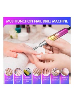 ASIV Electric Nail Drill 45000RPM High Speed Professional Portable Nail File Kit for Acrylic Gel Nails Manicure Pedicure Polishing Cuticle and Home Salon Use  - Image 5