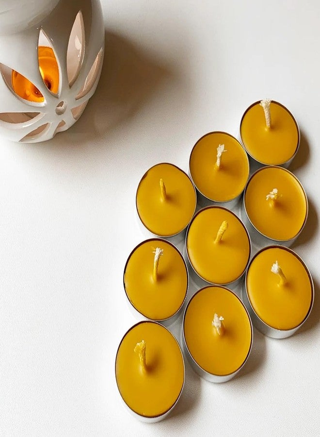 Luces Pack of 40 Lemon Scented 40 Yellow Tealight t-lite Floating Candle for Diwali X-mas Home Decoration Birthday Valentine Gifts Party Dinner Table - Image 2