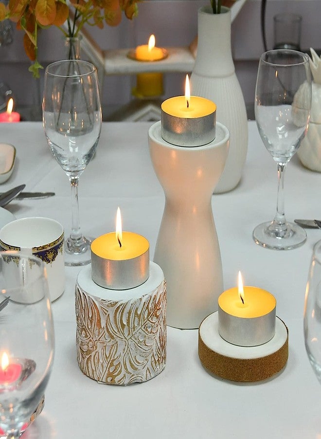 Luces Pack of 40 Lemon Scented 40 Yellow Tealight t-lite Floating Candle for Diwali X-mas Home Decoration Birthday Valentine Gifts Party Dinner Table - Image 4