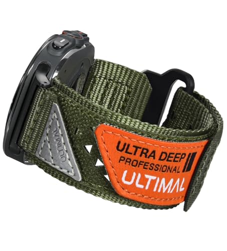 ULTIMAL Band Compatible with Samsung Galaxy Watch Ultra 47mm20242025 band for Men Women 47mm Nylon Sport Breathable Replacement Strap for Galaxy Watch UltraAmy GreenL - Image 1