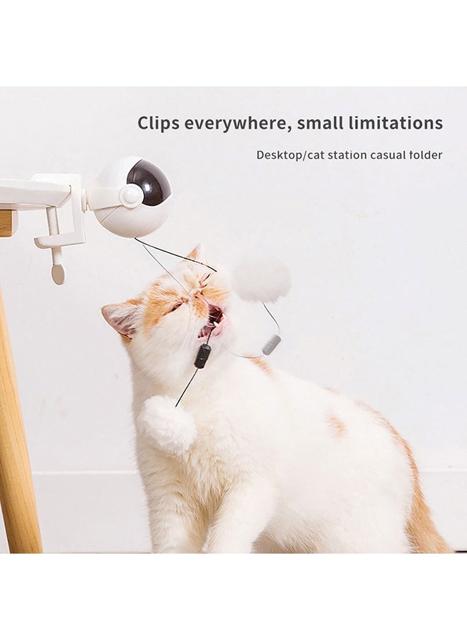 Generic - Interactive Cat Toys for Indoor Cats, Electronic Cat Toy Lifting Ball, Automatic Self Play Moving Cat Space Ball Toys for Small and Medium Kitty, Hangable Smart Kitten Toy - Image 1