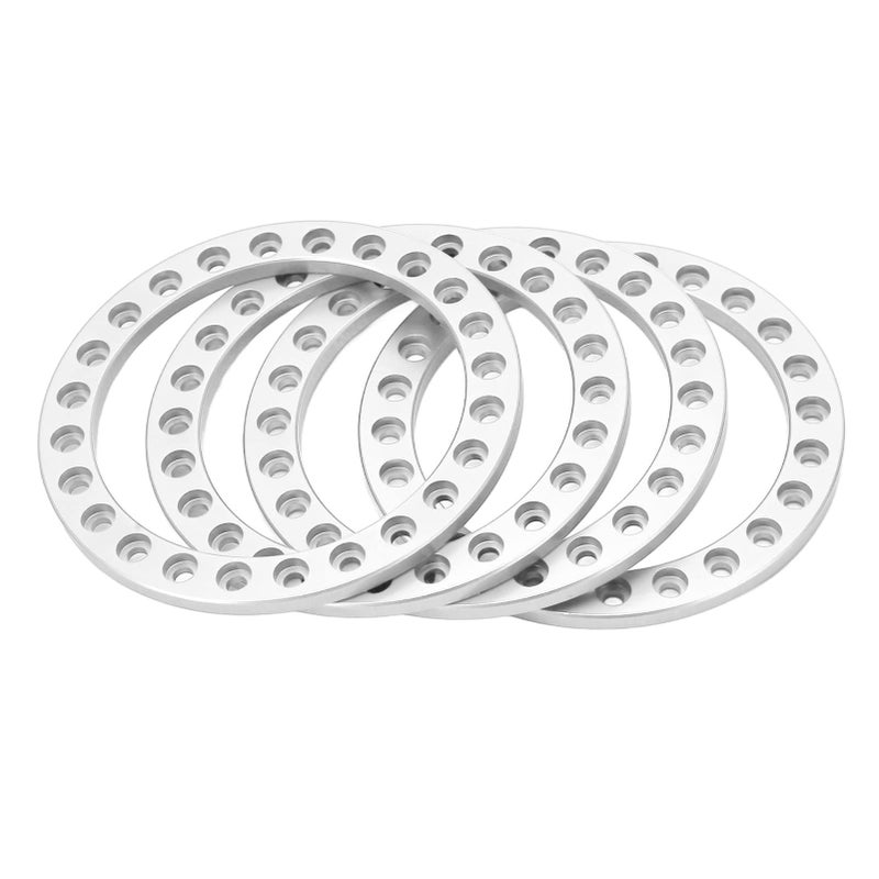 Silver Aluminum Alloy Wheel Beadlock Ring for 1.9 Inch VP Hub 4pcs Set - Image 2