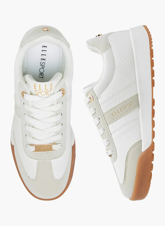 ايل Women's Panelled Lace-Up Sneakers