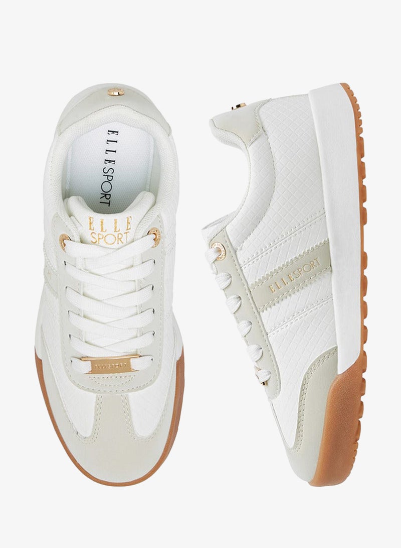 ELLE Women's Panelled Lace-Up Sneakers - Image 1