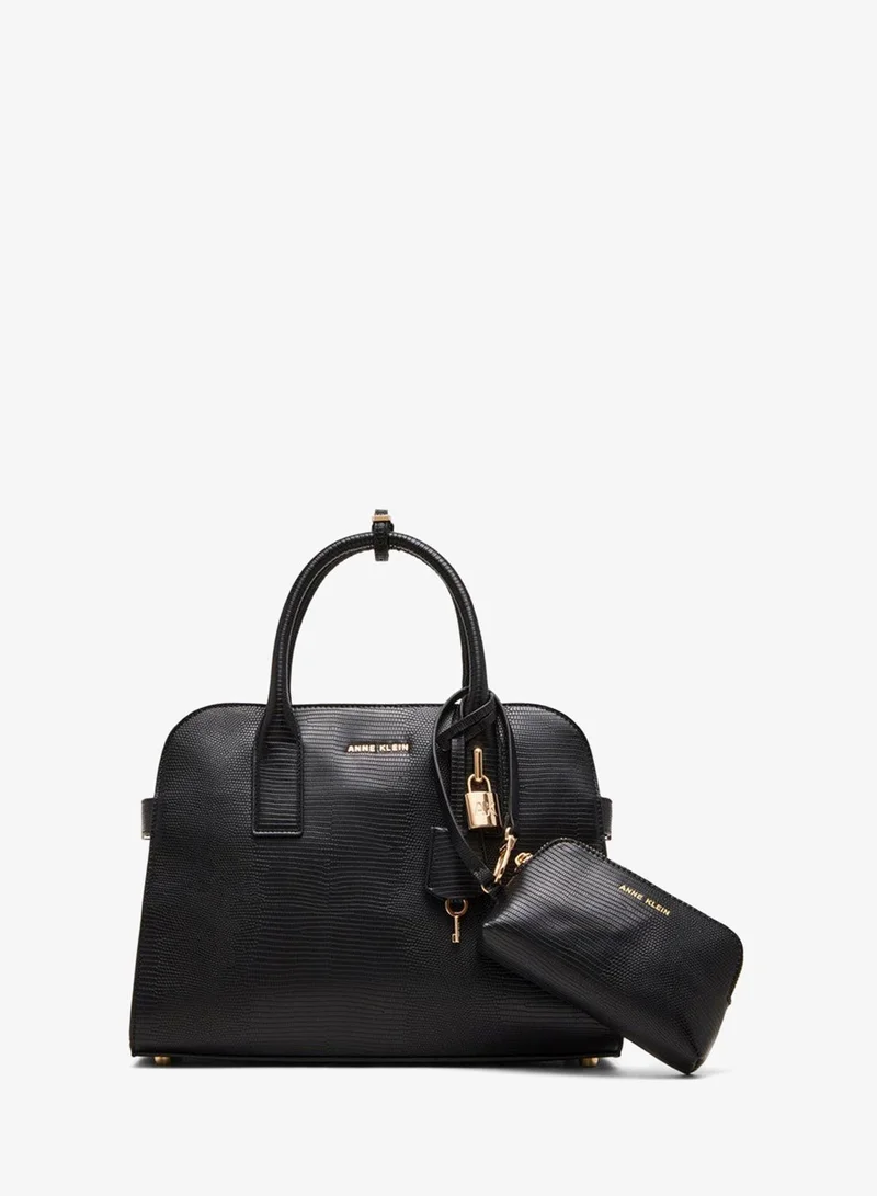 ANNE KLEIN Anne Klein Logo Detail Satchel Bag