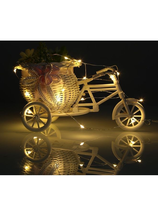 NIBEMINENT Battery Operated LED String Light Warm Yellow 3meter - Image 4