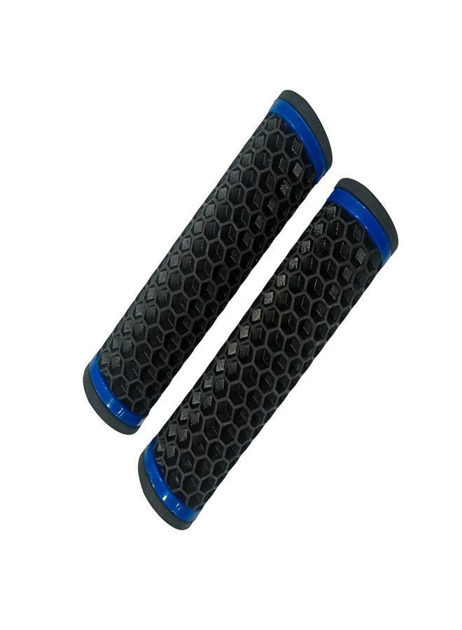 Elysian Bicycle Grip Anti Slip Rubber Multicolor Handle Grip Handlebar End for Mountain Bike Road Bicycle (1 Pair) - Image 1