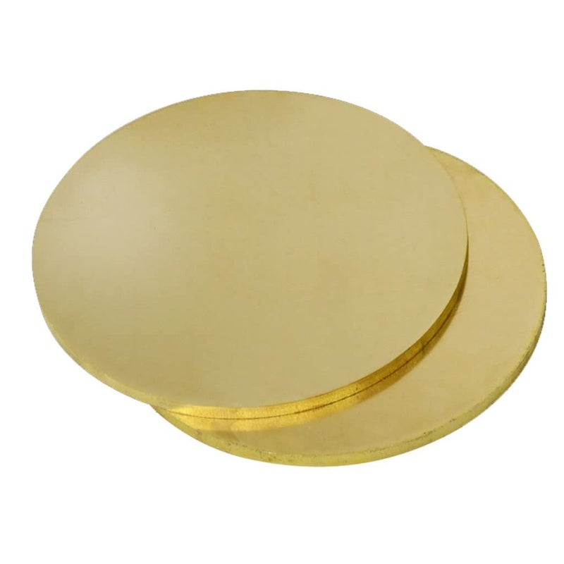 أقراص النحاس الأصفر H62 2x200 مم 1 قطعة ألواح معدنية متينة للحشوات وتقطيع الأجزاء - Image 5